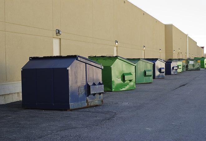 construction dumpsters waiting to be filled in Arabi, LA